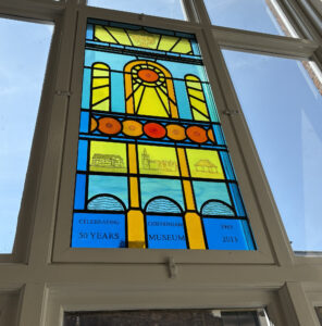 Chippenham Museum Anniversary Window 1963 to 2013