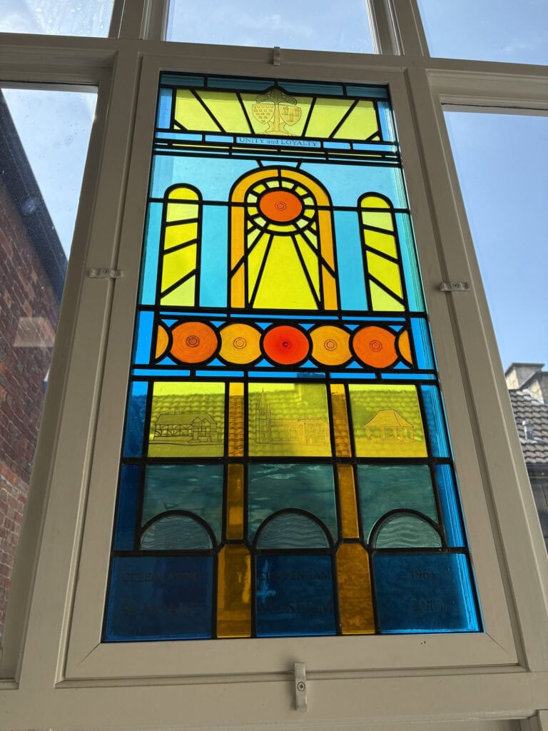 Stained Glass 50 Year Anniversary Chippenham Museum