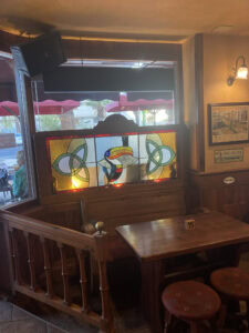Leaded Light Toucan Window The Chieftain Pub Playa De Las Americas