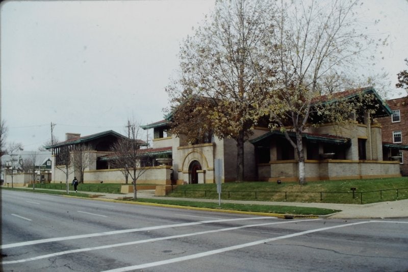 The Dana-Thomas House in Springfield, Illinois, designed by Frank Lloyd Wright