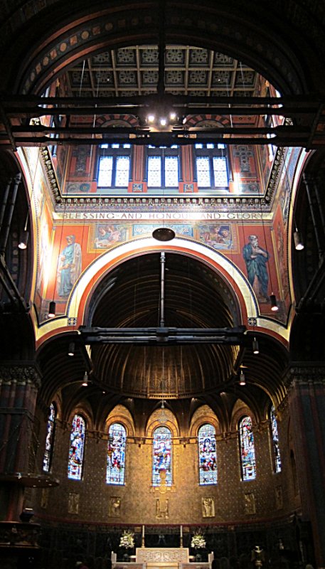 The interior of Trinity Church, Boston